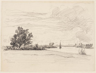 KT 1985 084
<br/>
Gezicht op de IJssel
<br/>
<em>Graaf, Frederik de (1871-1930)</em>